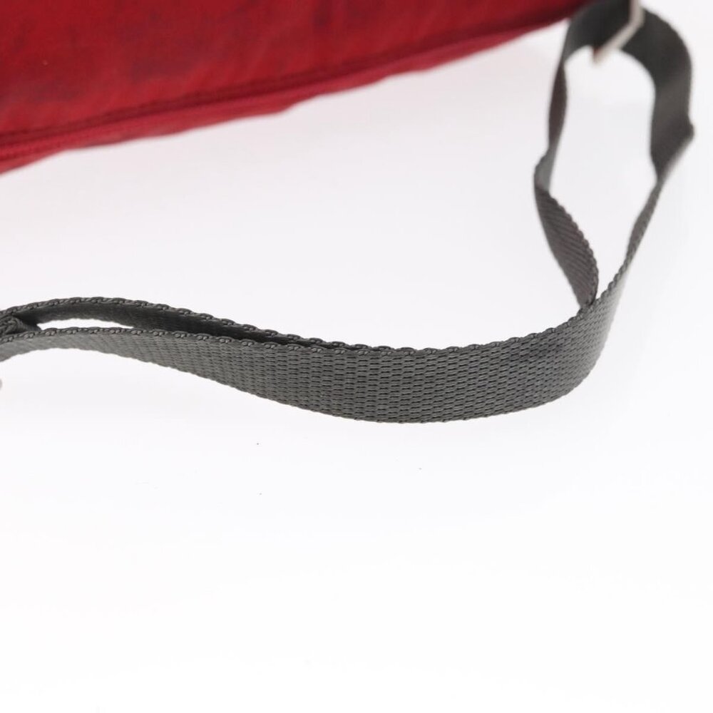 Authentic PRADA Sports Shoulder Bag Nylon Red Silver - Picture 14 of 16